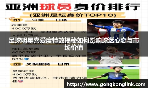 足球明星喜爱度特效揭秘如何影响球迷心态与市场价值
